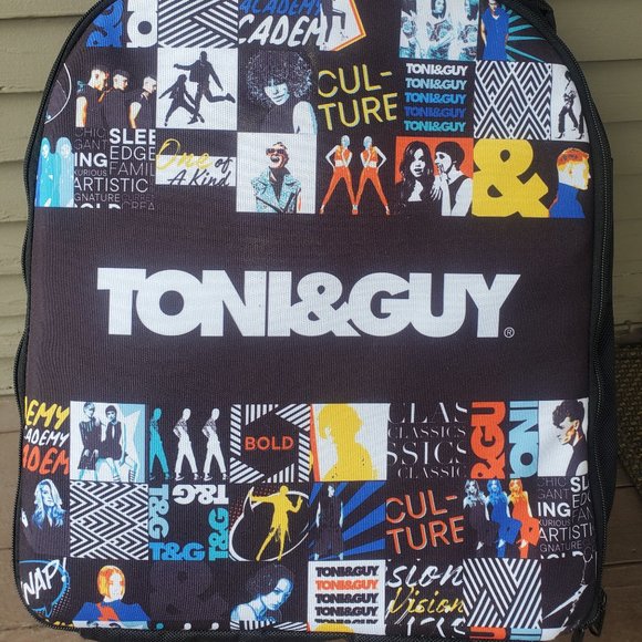 Toni & Guy Rolling RARE POP-ART backpack Hair stylist Carry Case + xtras UNISEX - Picture 1 of 14
